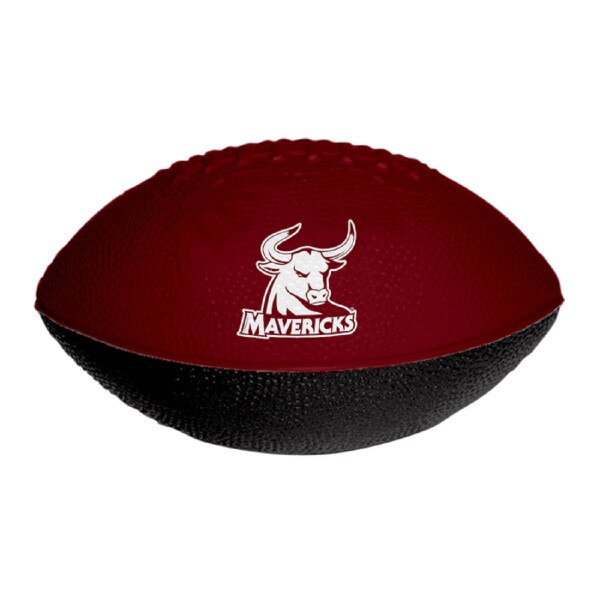 Large Maroon/Black Foam Football w/Mavericks Logo The Maverick Store